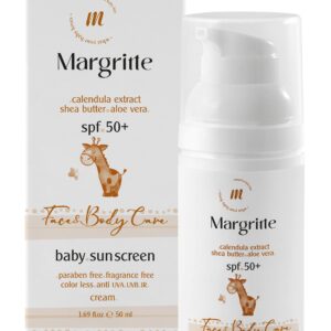 کرم ضد آفتاب کودک | مارگریت SPF50+ | محافظت کامل